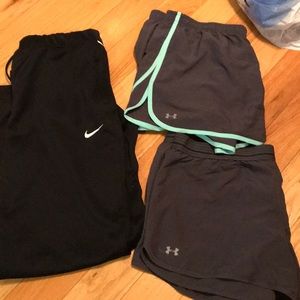 Nike and under armor